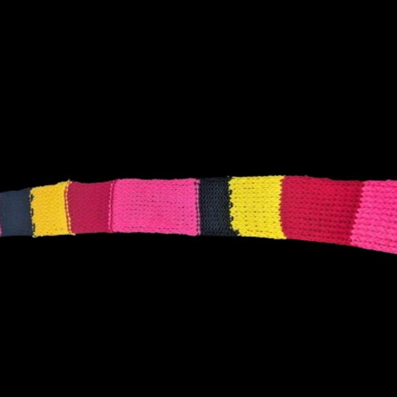 Vibrant Handmade Knitted Scarf - Bold & Colorful - Picture 6 of 6